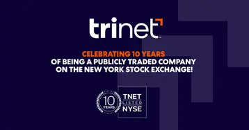 TriNet to Celebrate Ten Years as Public Company with Ringing of Closing Bell at the New York Stock Exchange on March 27