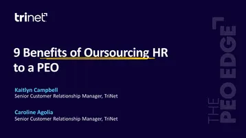 PEO Edge - Episode 11 - 9 Benefits of Outsourcing HR to a PEO