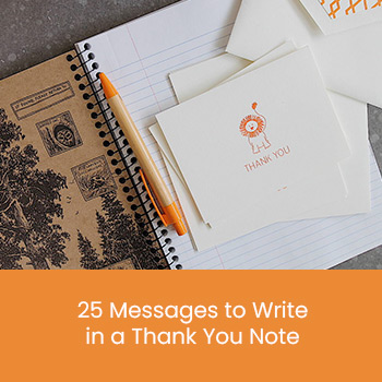 25 thank you messages to write