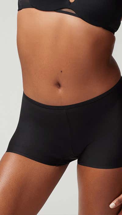 Womens Nylon Boxer Briefs Underwear Boy Shorts Panties 3 Pack