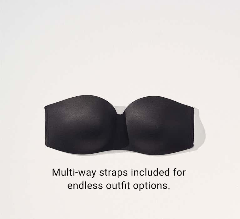 Soma Women's Bodify Multi-way Strapless Bra In Black Size 42d
