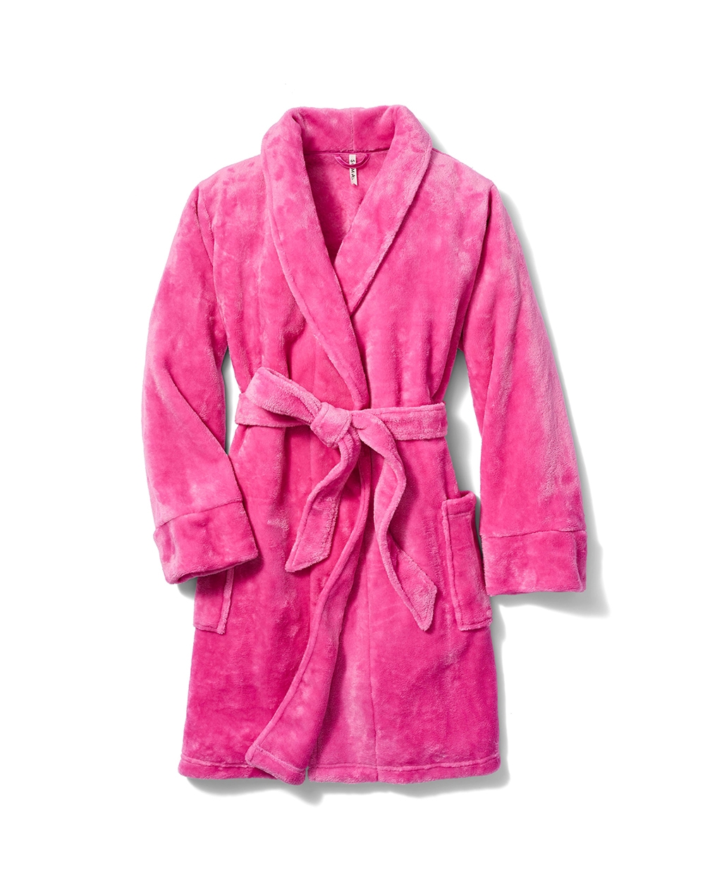 Soma<sup class=st-superscript>®</sup> laydown of pink plush robe.