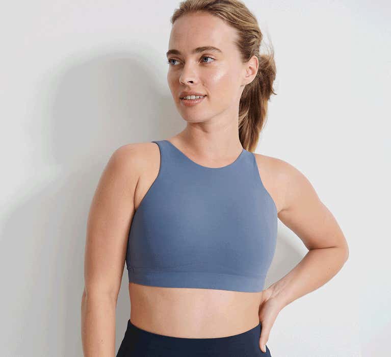 HIGH NECK SPORTS BRA