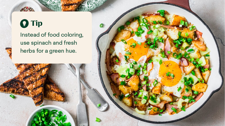 green eggs and ham for st. patrick's day