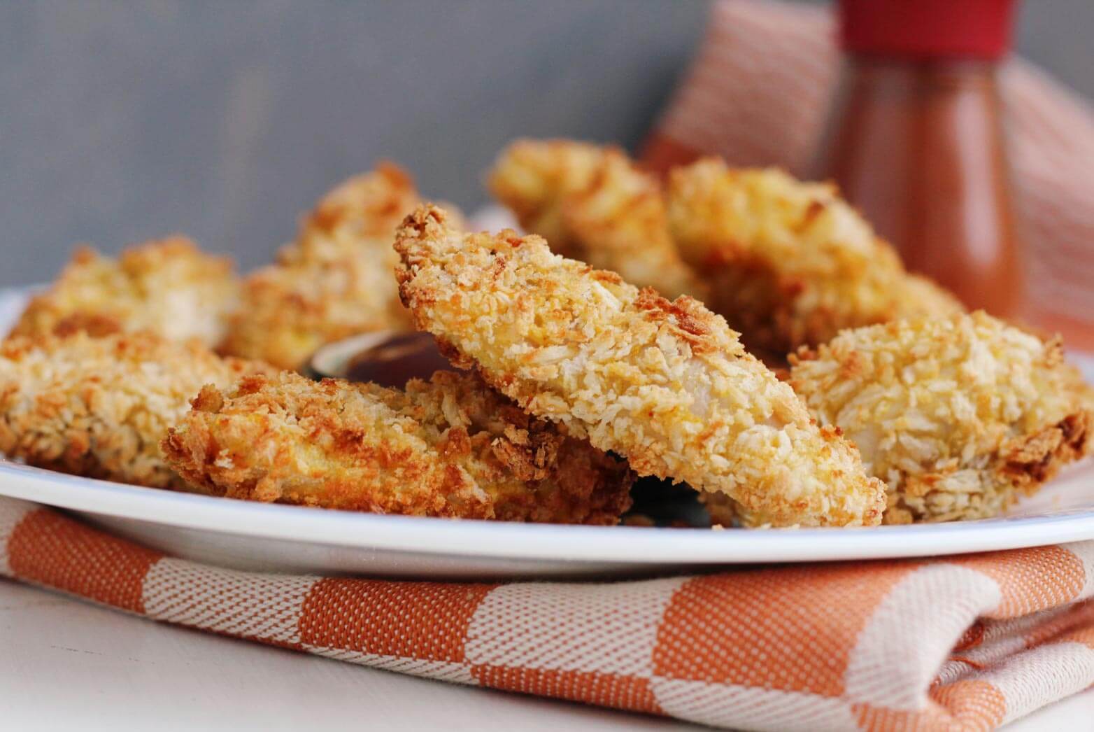 Gluten-free panko-crusted chicken strips