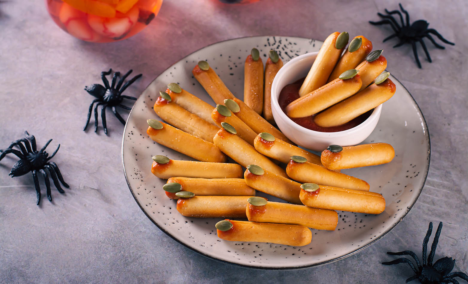Witch-like breadsticks