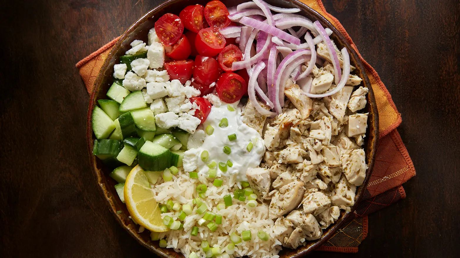 mediterranean chicken bowl