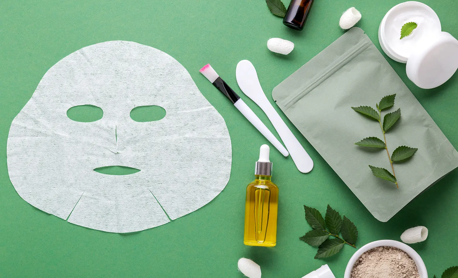A photo of a skincare face mask.
