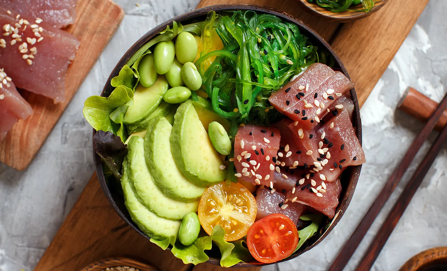 tuna poke bowls