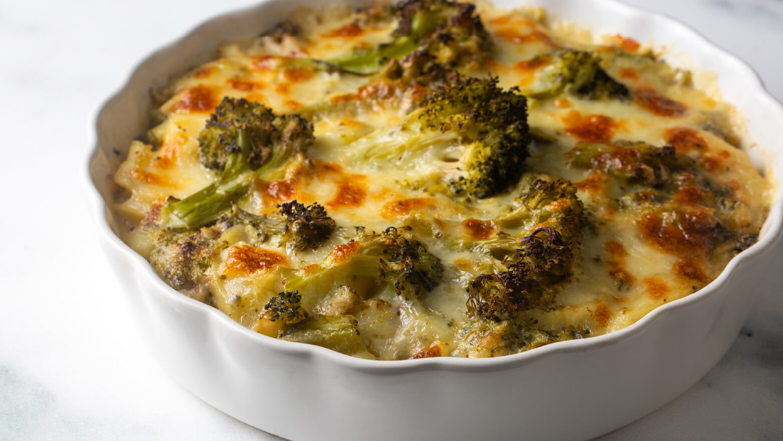 cheesy broccoli cauliflower rice casserole