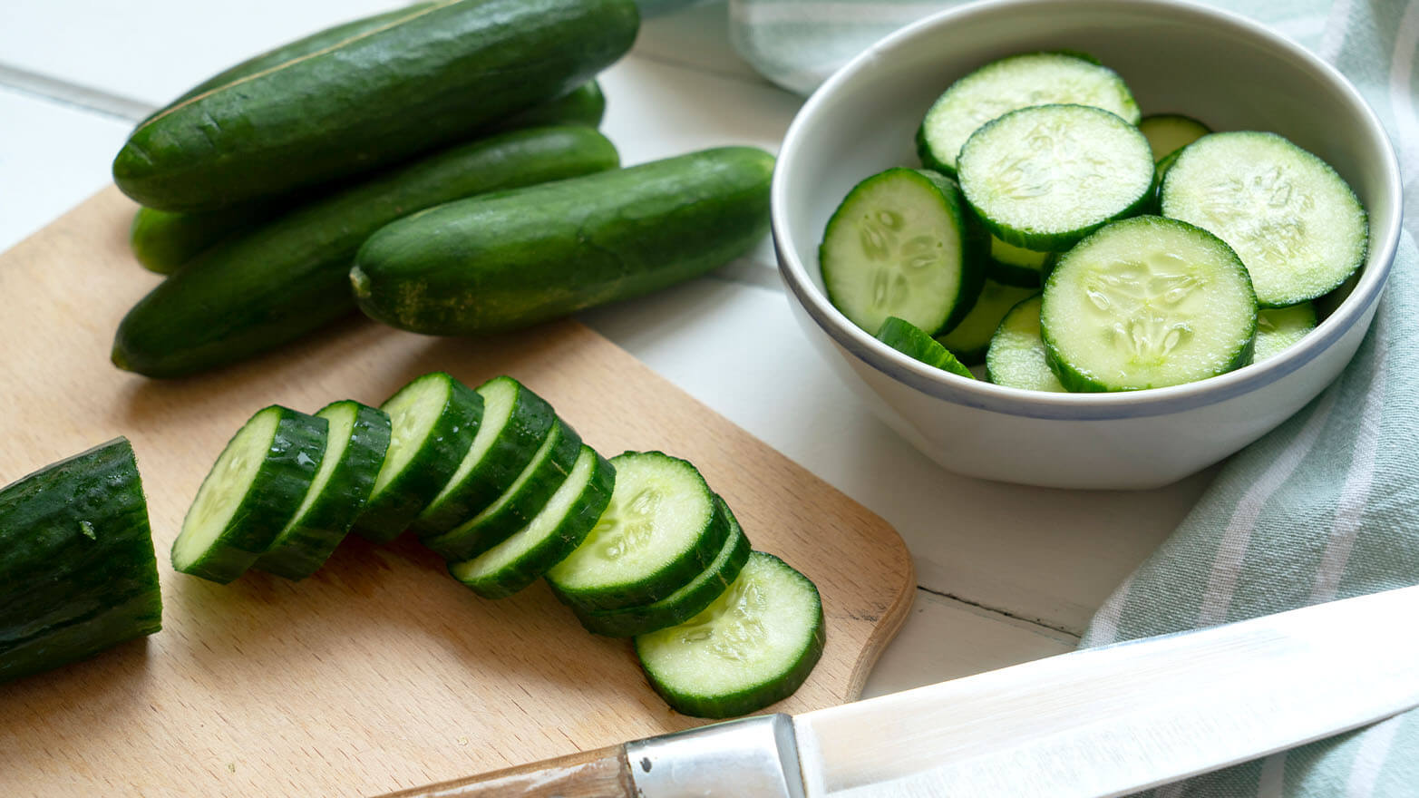 Cucumber summer vegetable.