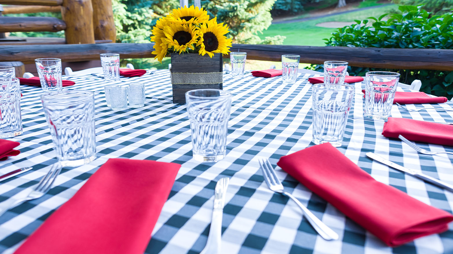 Memorial Day red, white and blue tablecloths