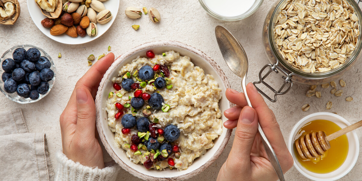 oatmeal with delicious sides.