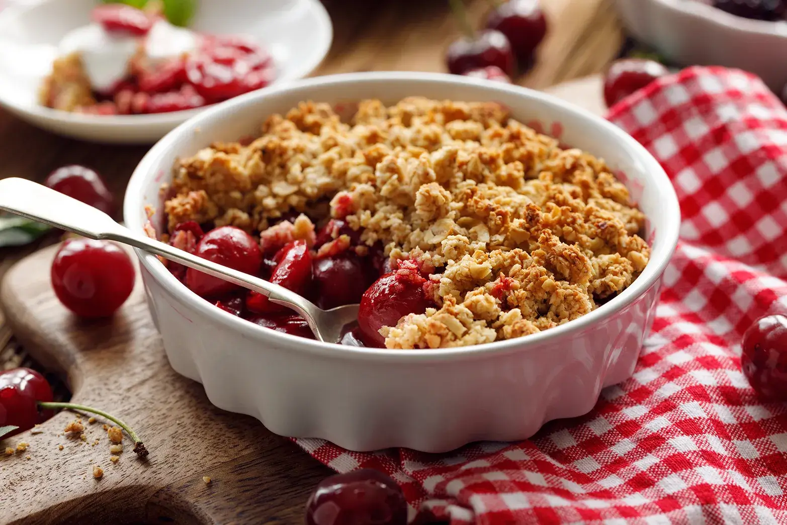 fresh cherry cobbler