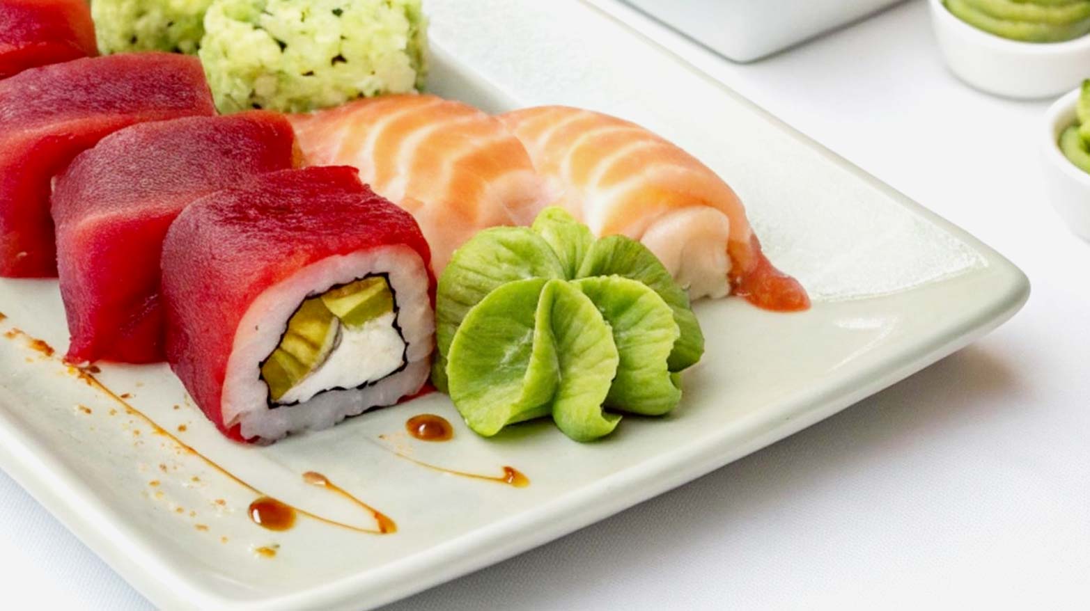 Sometimes “wasabi” is just dyed horseradish.