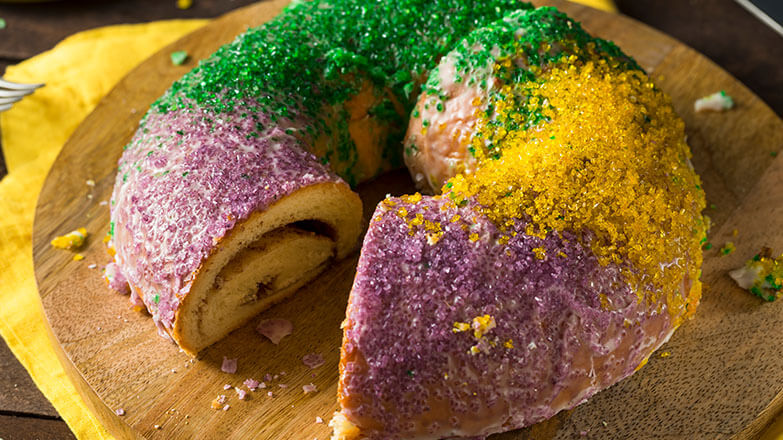 mardi gras king cake
