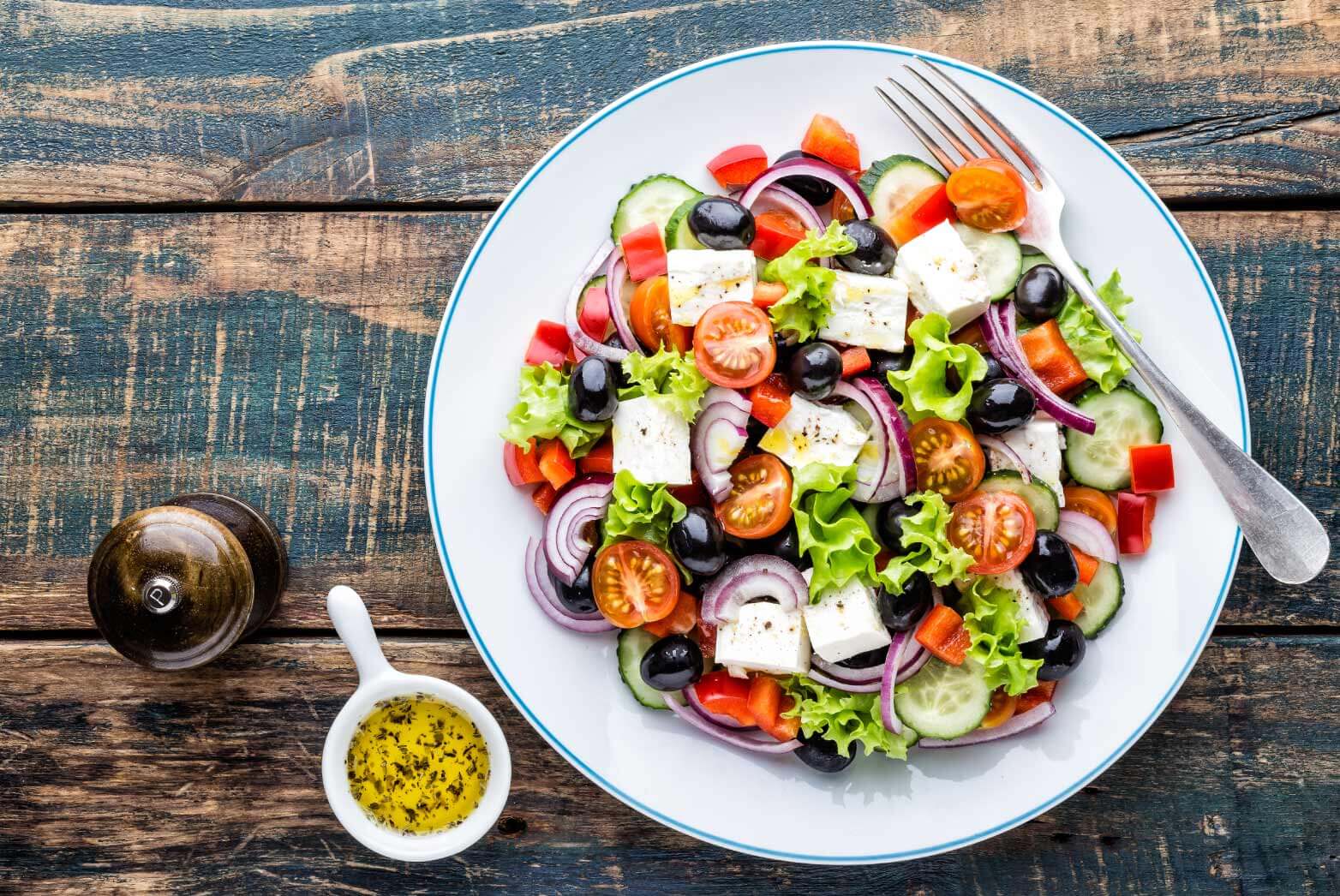 light greek salad