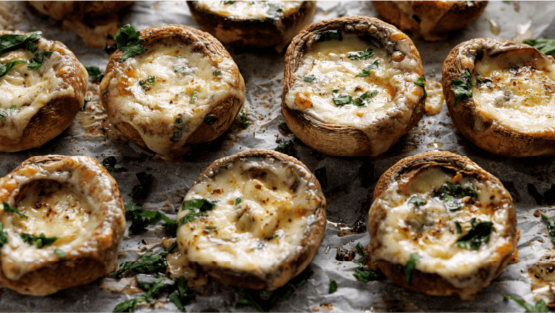 cottage cheese stuffed mushrooms
