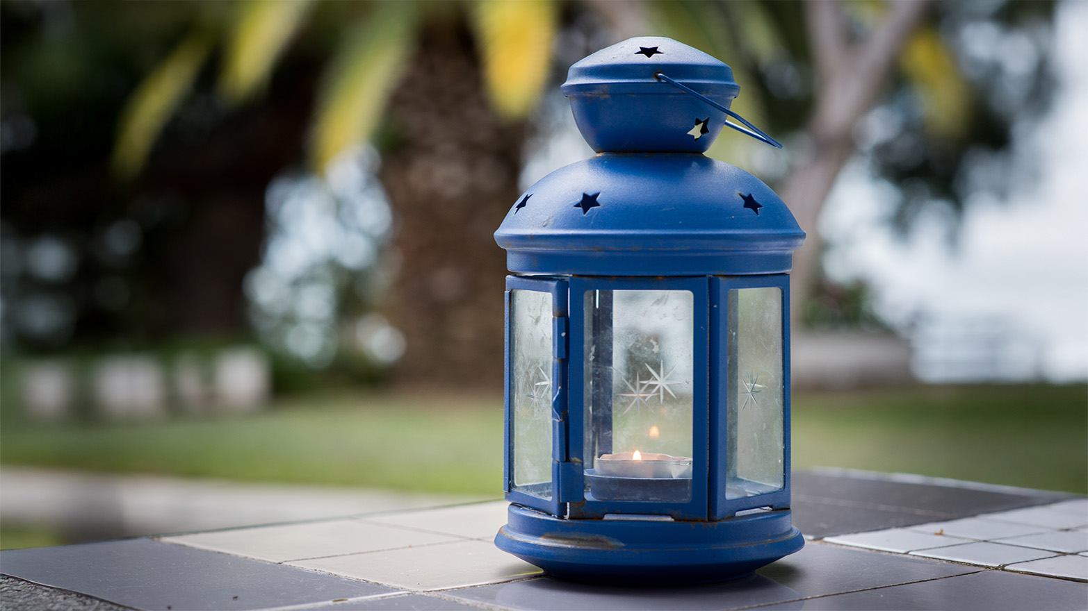 Memorial Day driveway tealights