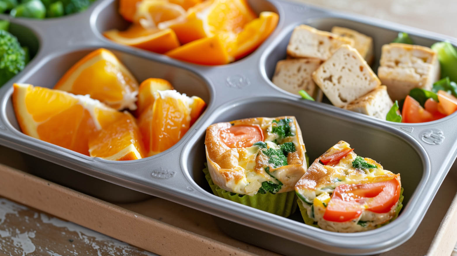 vegetable mini quiche bites