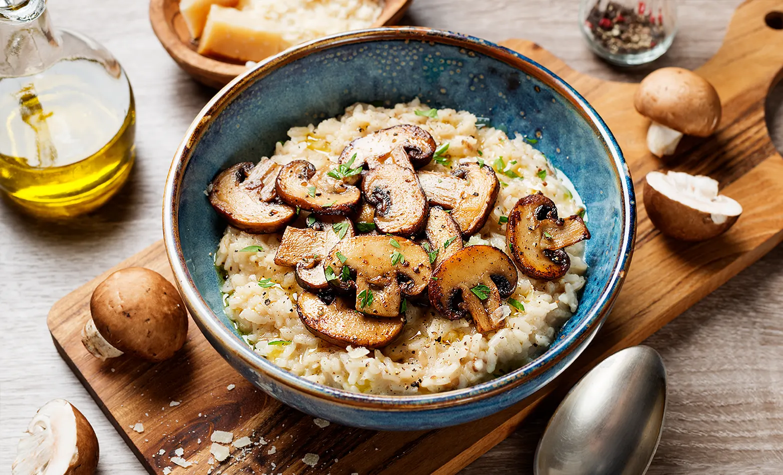 mushroom risotto