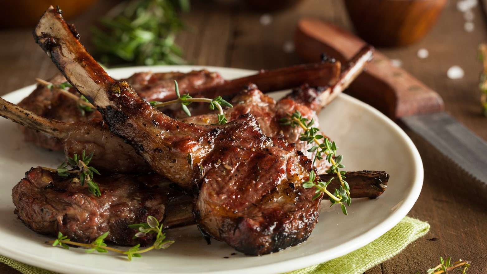 Grilled lamb chops