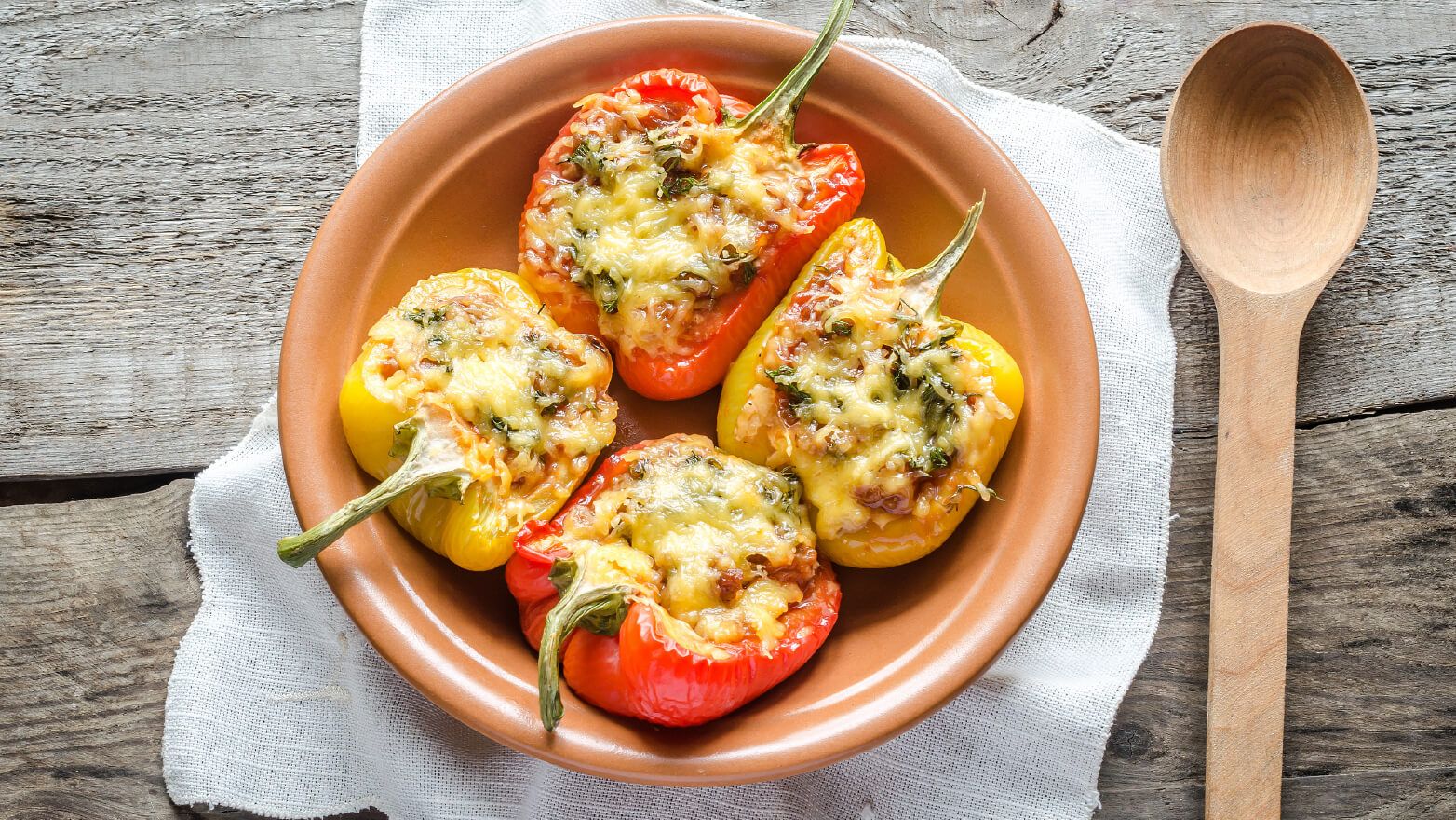 Cheese stuffed peppers