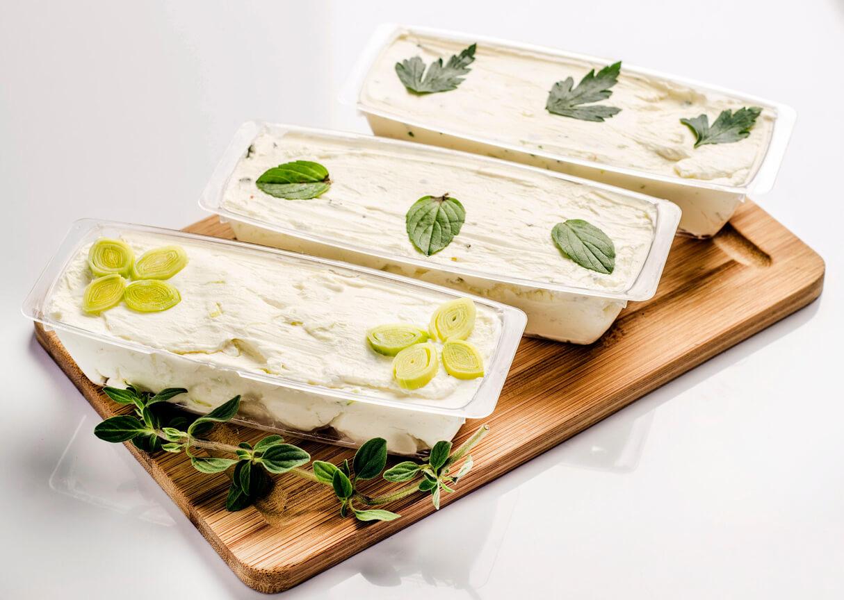 Three types of Pâté on a plate.