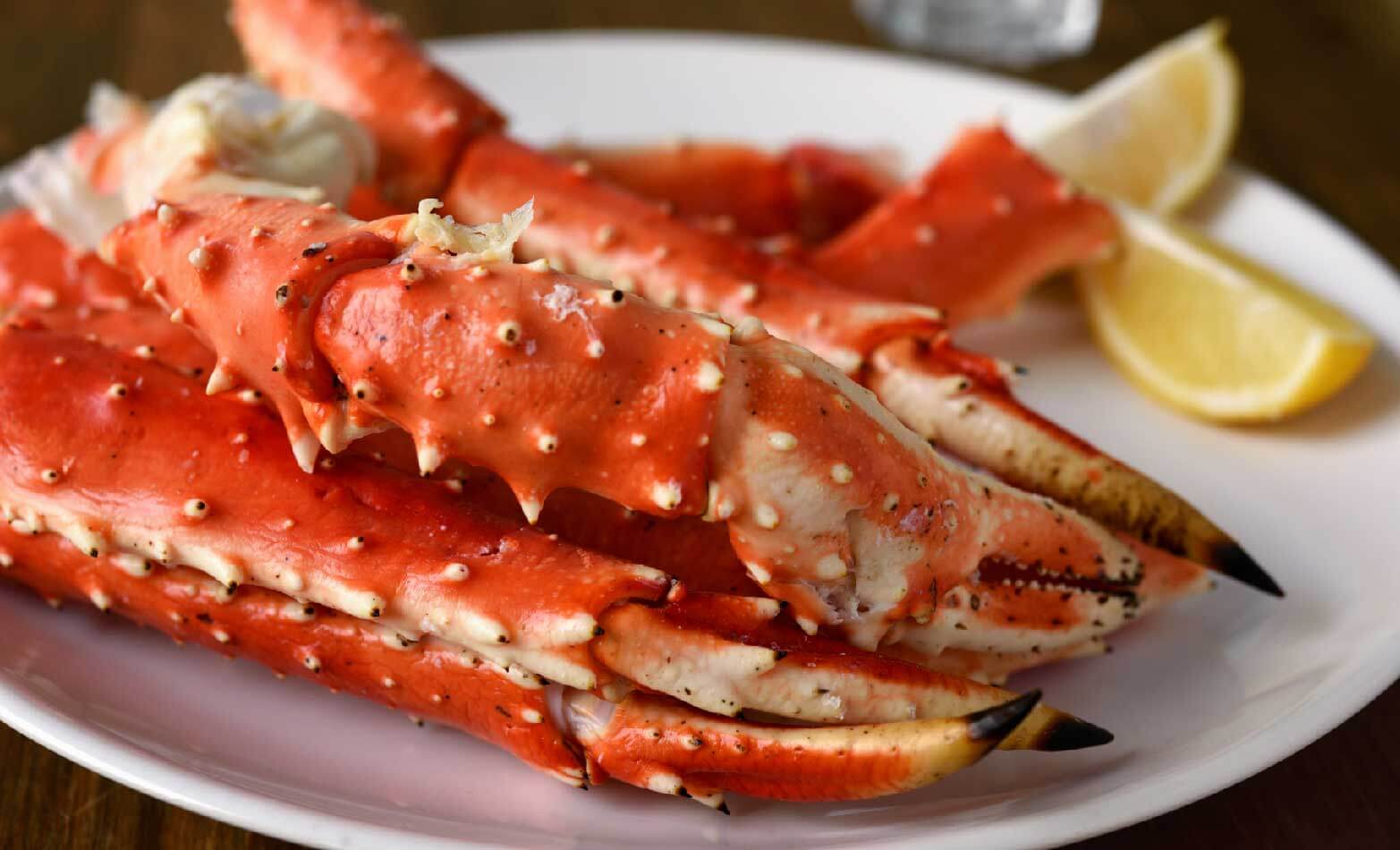 a stock photo of king crab legs