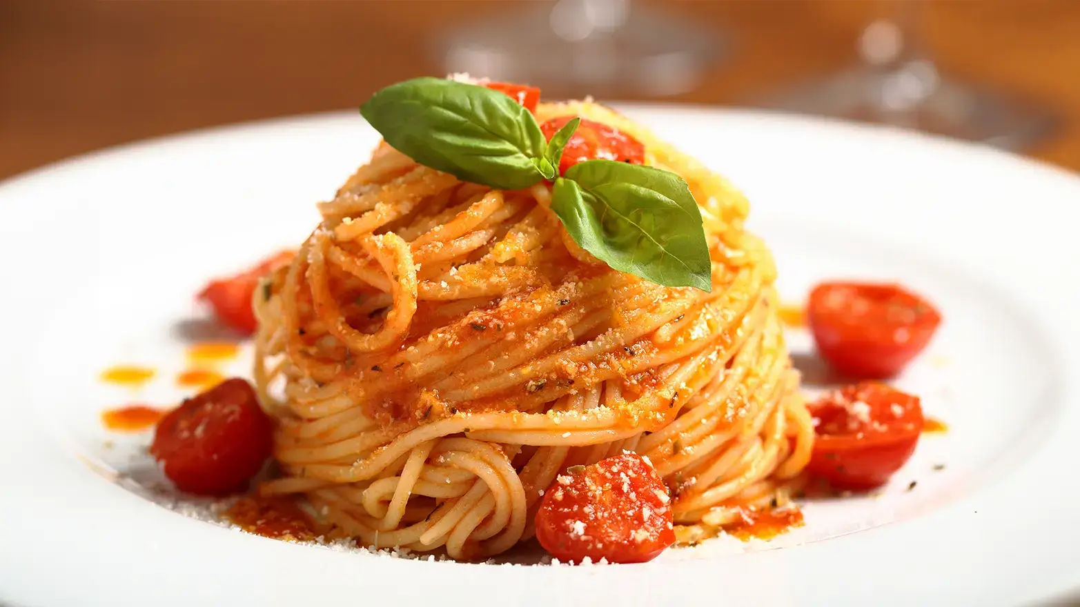 plate of pasta bolognese