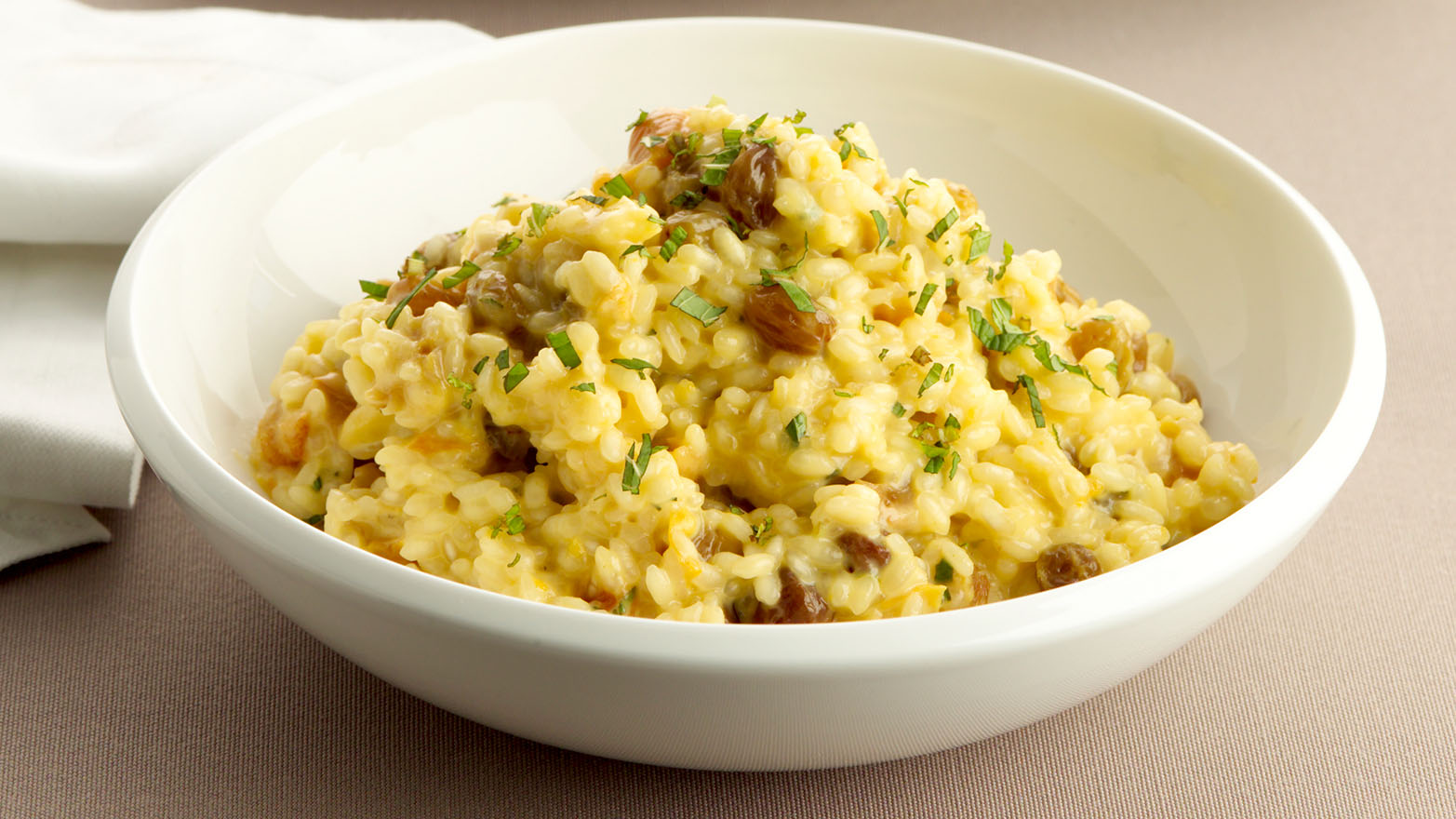 creamy chicken risotto with fresh herbs