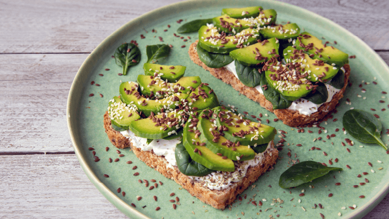 savory cottage cheese toast