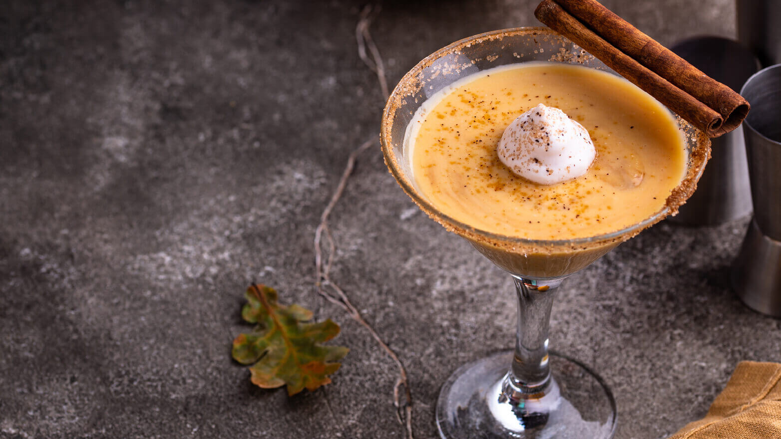 Pumpkin martini.