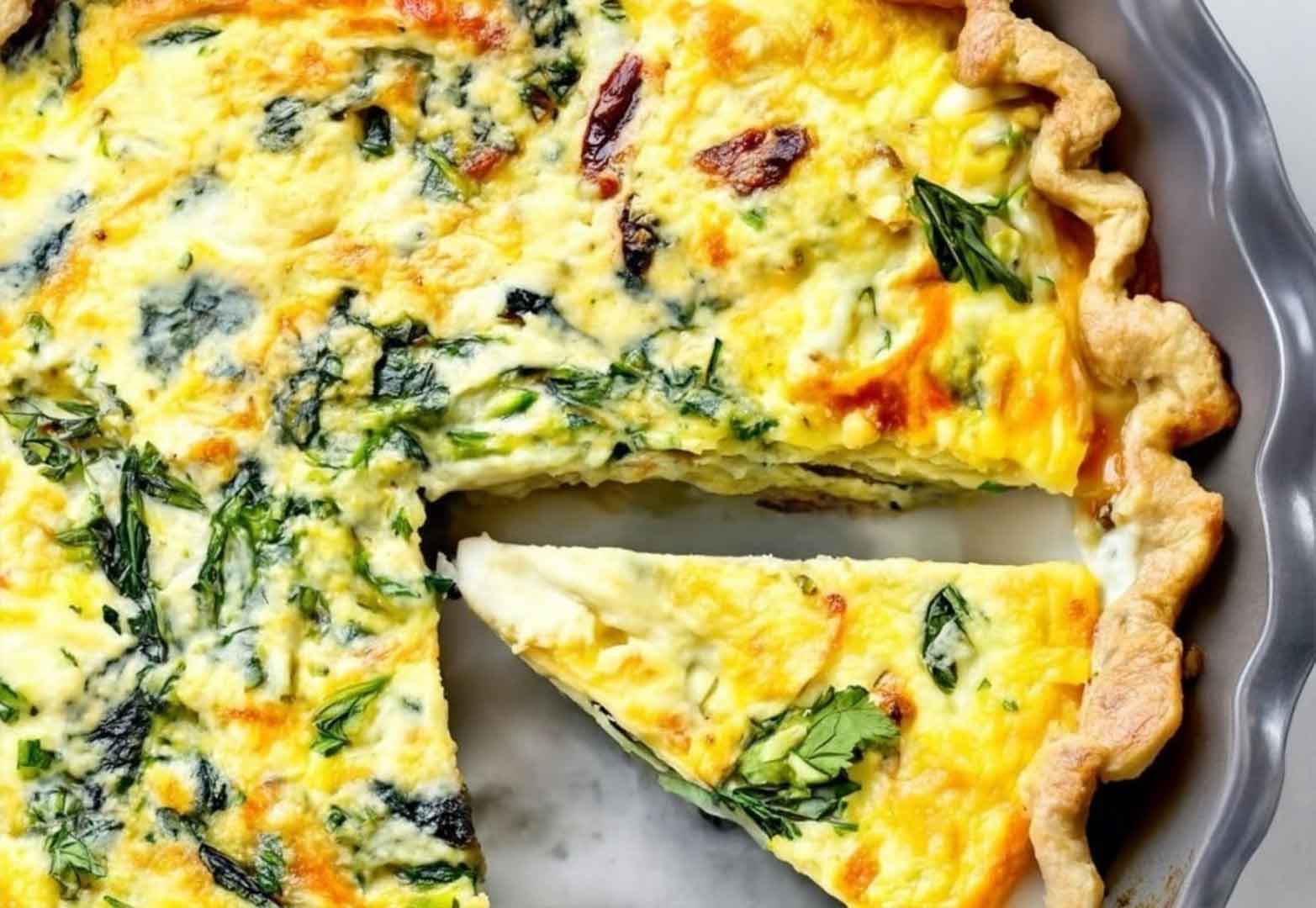 Quiche with frozen pie crust