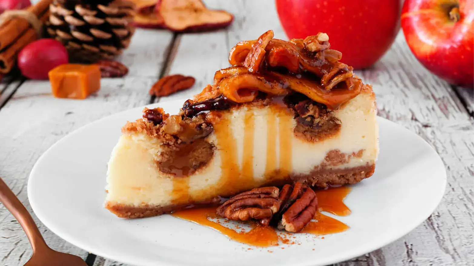 pecan and caramel cheesecake