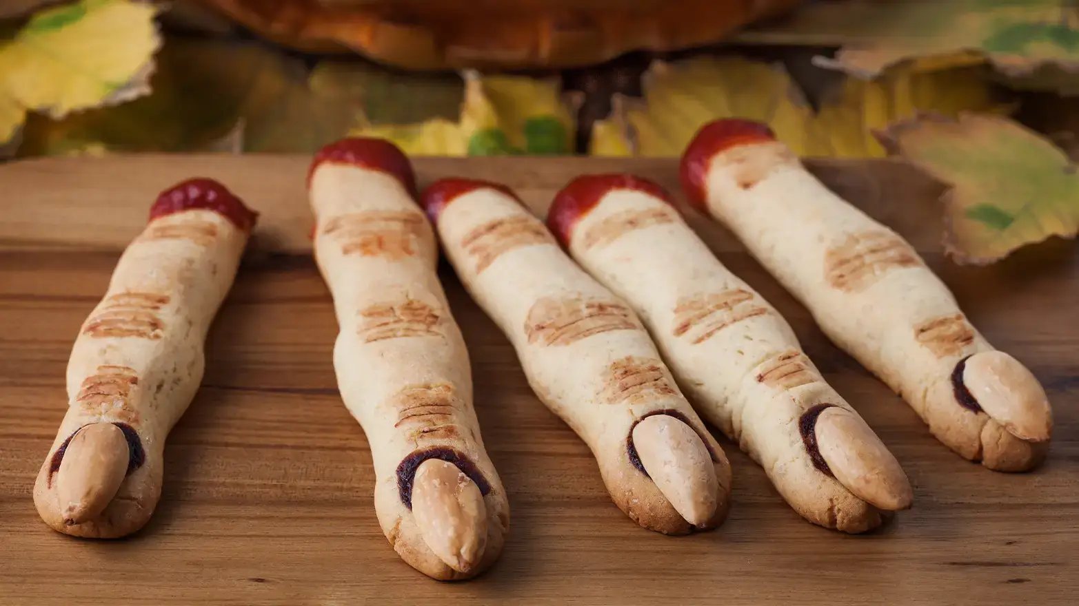 Cookies shaped like fingers