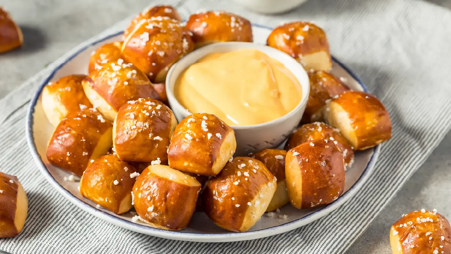 Beer cheese and pretzels