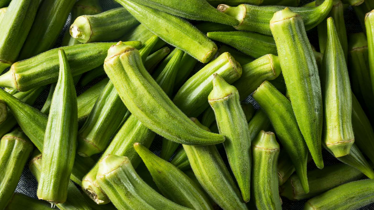 Okra summer vegetable.
