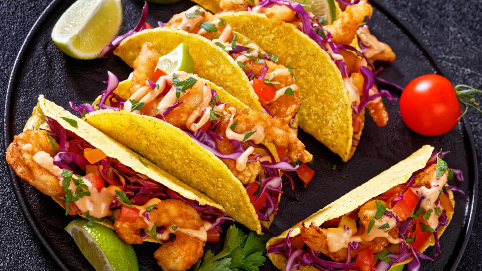 Chili lime shrimp tacos