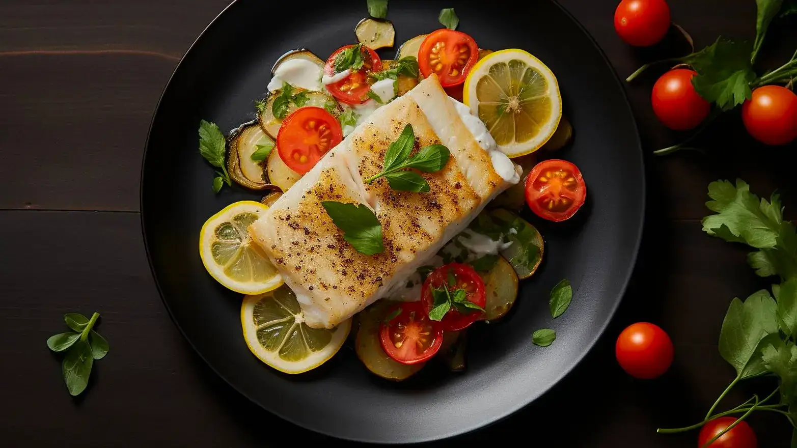 baked cod with asparagus