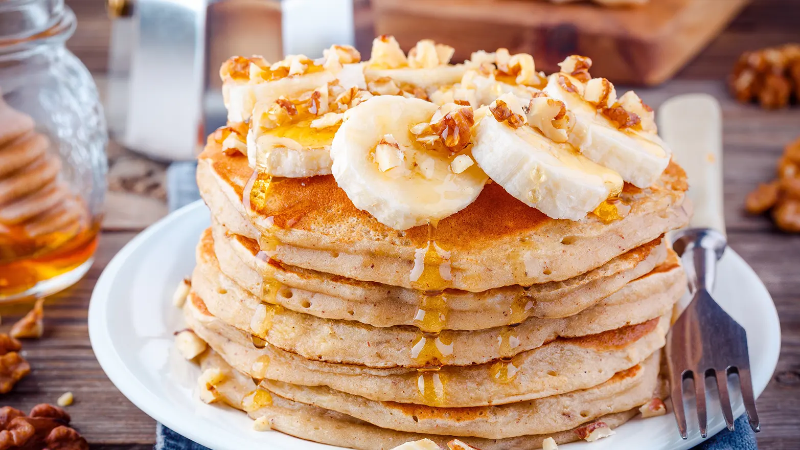 Gluten-free banana pancakes