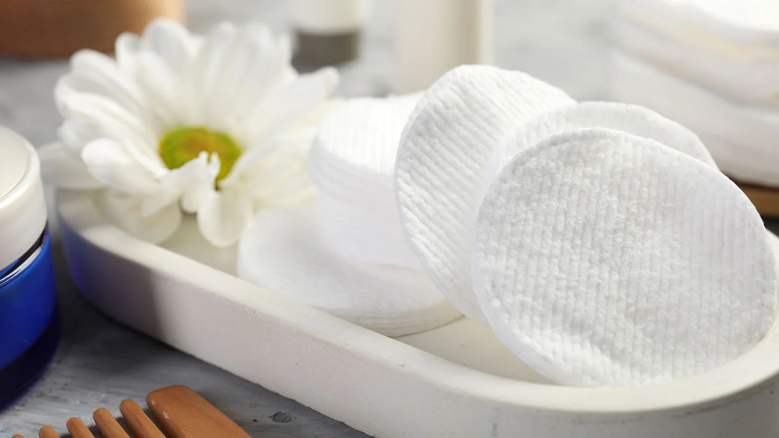 A stock photo of nursing pads.