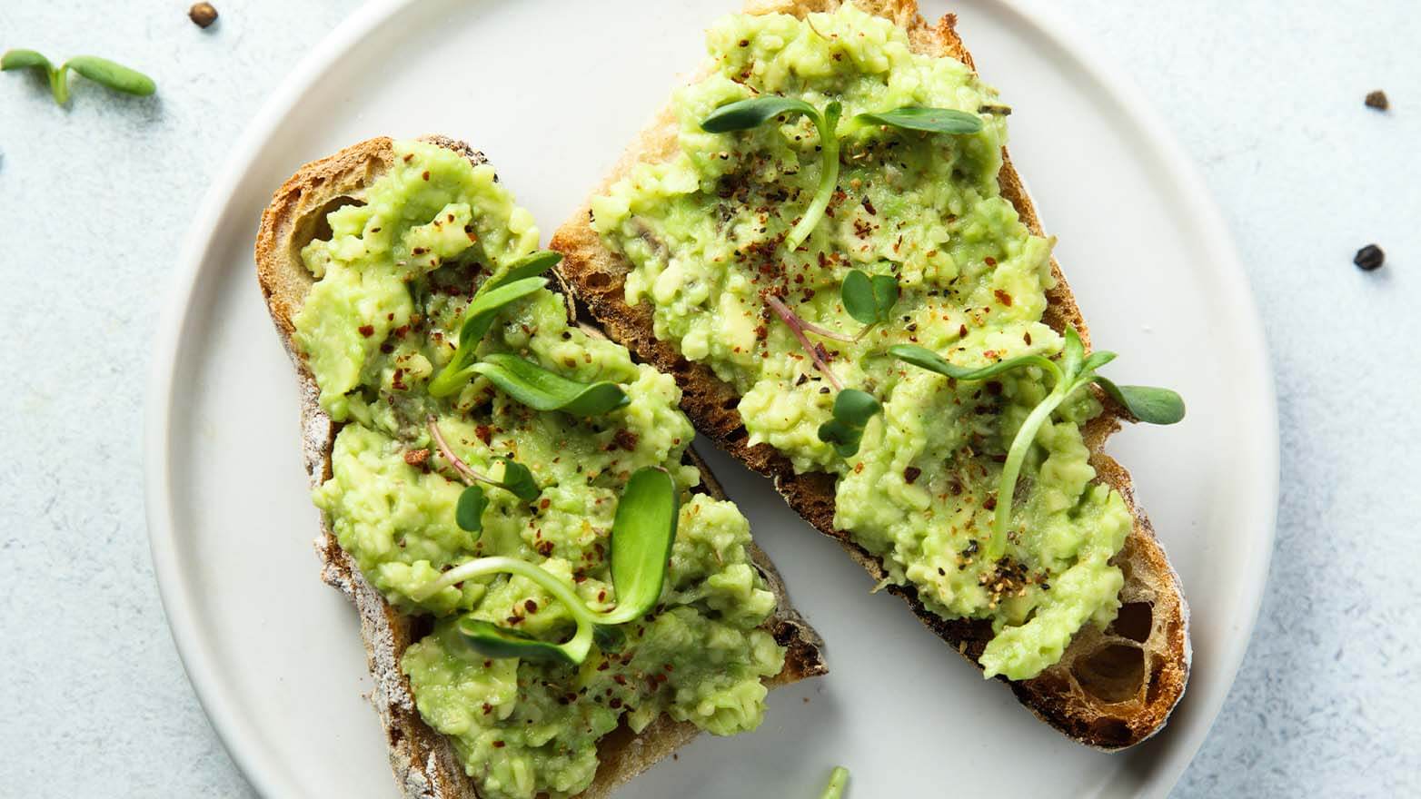 Avocado egg salad toast with bagel seasoning