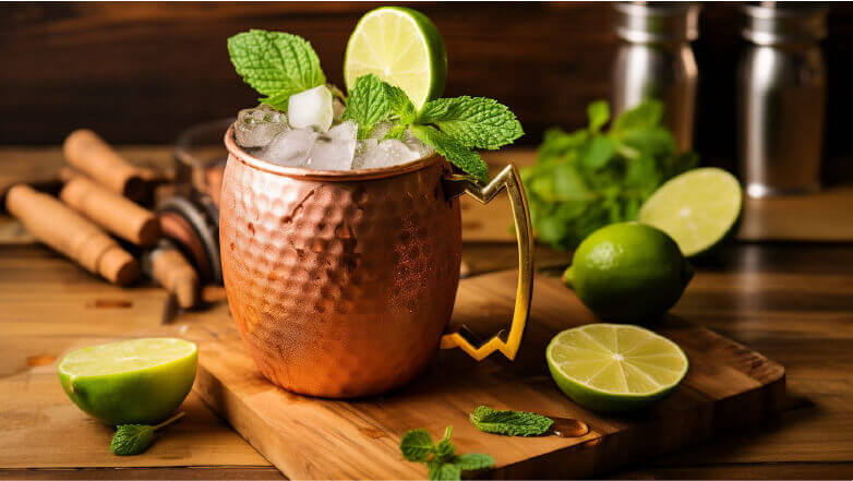 Caramel apple Moscow mule