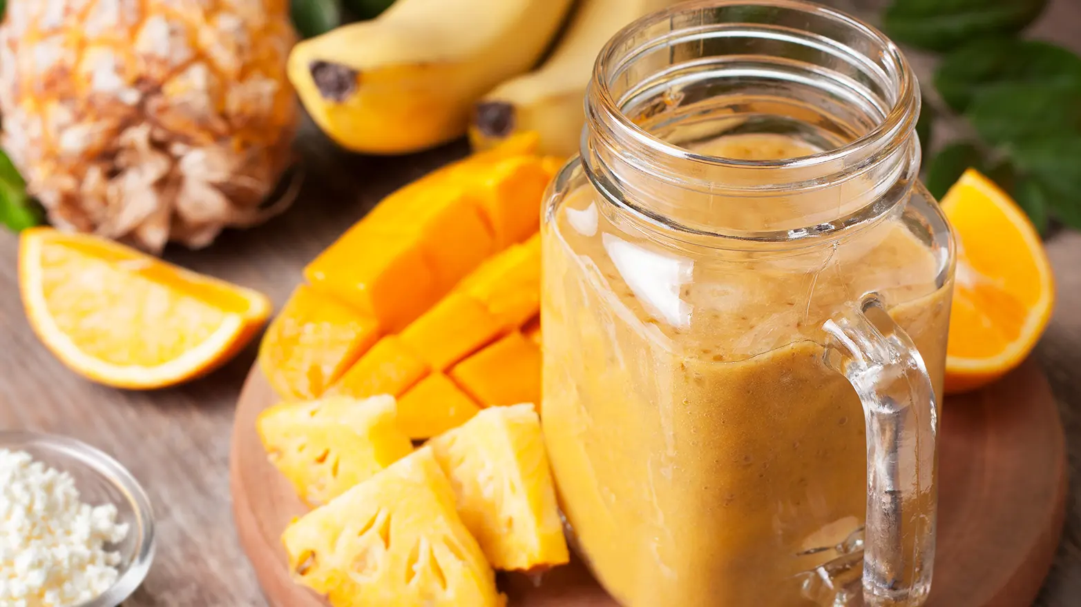 cottage cheese tropical smoothie