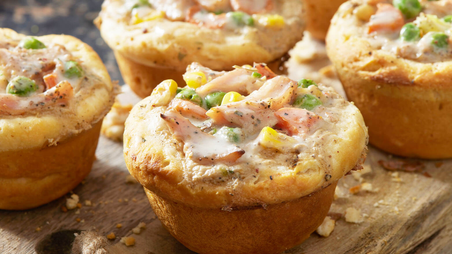 Mini chicken pot pies