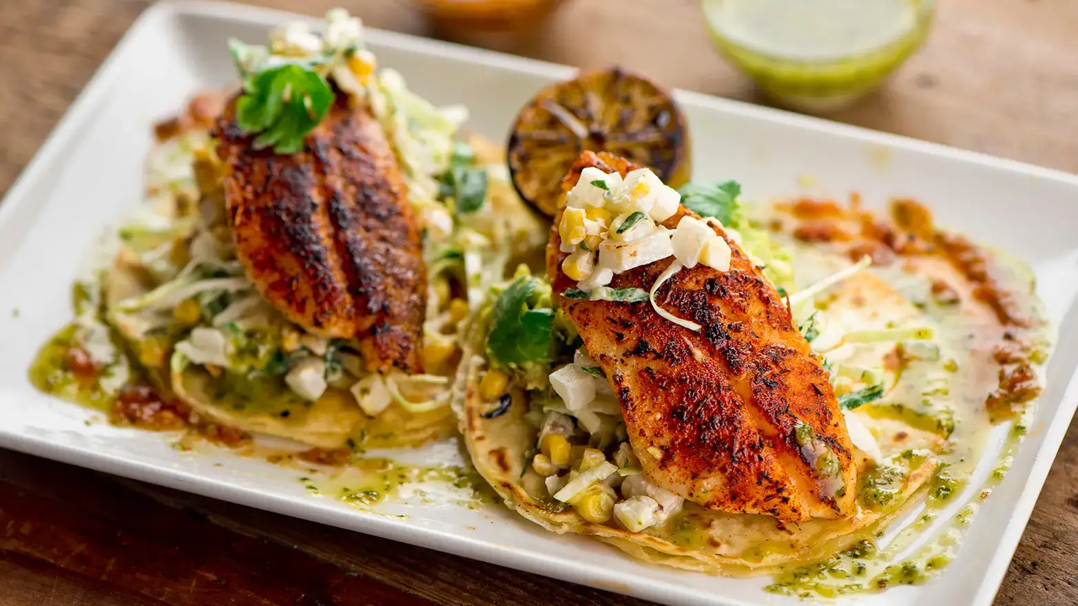 fish tacos with slaw