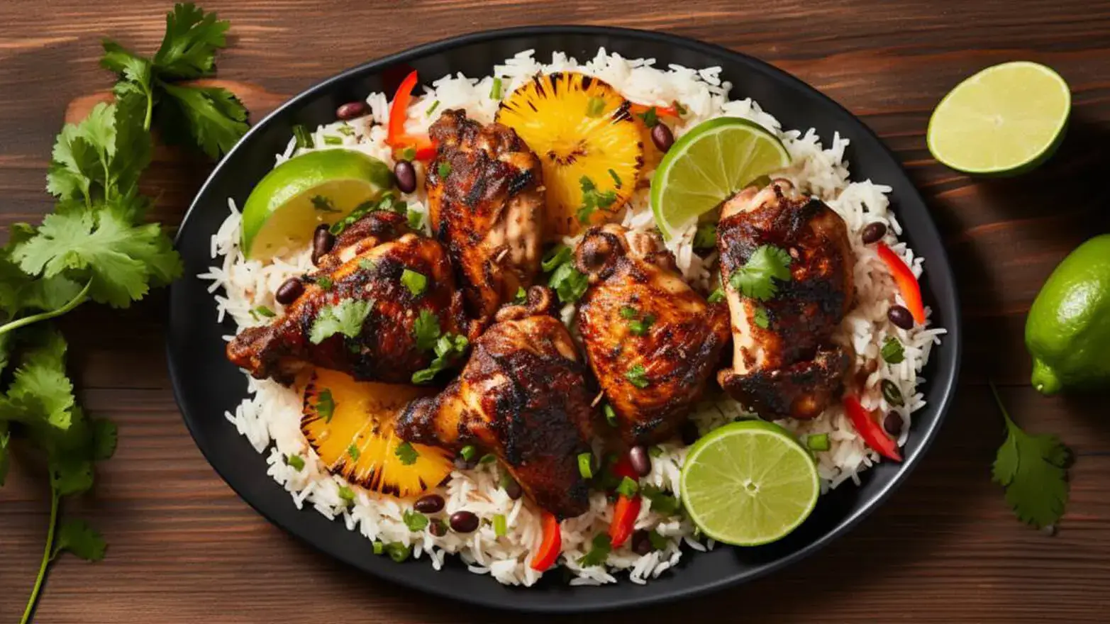 Caribbean-spiced shredded chicken