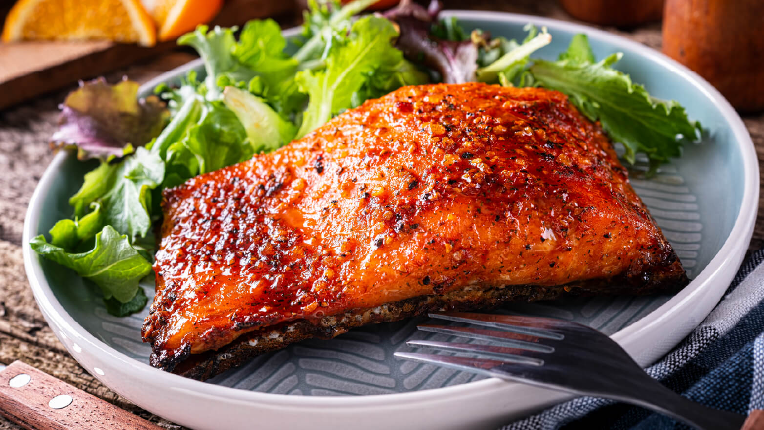 Citrus glazed salmon
