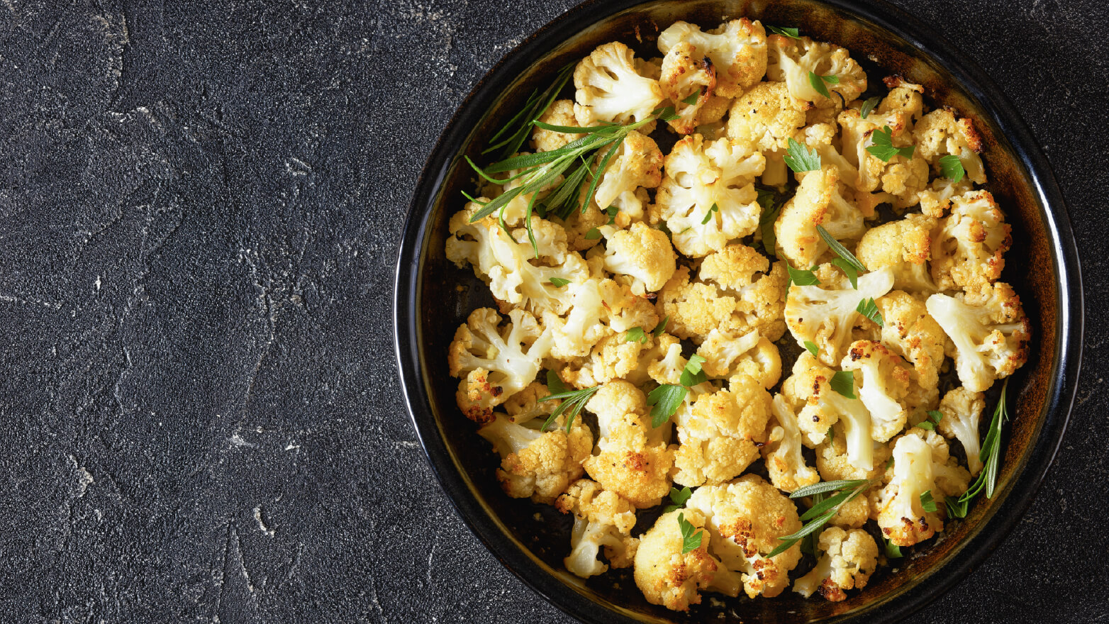 roasted garlic parmesan cauliflower